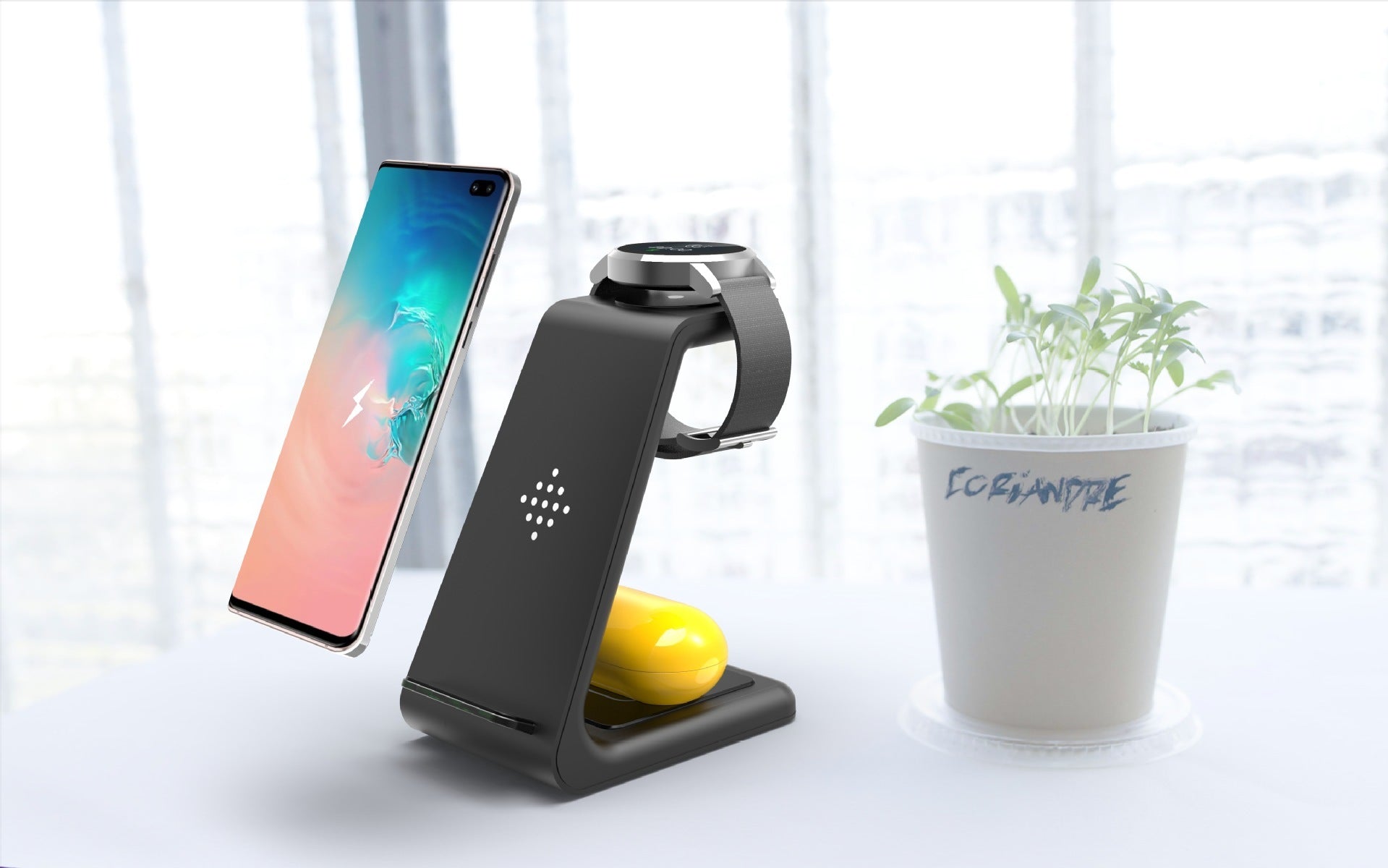 ⚡3-in-1 Wireless Charging Station – Fast Charger for Phone, Watch & Earbuds