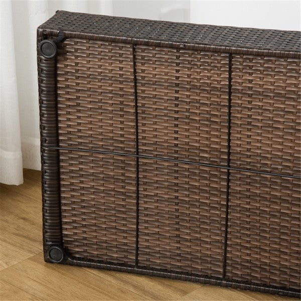 🐾 Outdoor Rattan Dog Bed with Waterproof Canopy