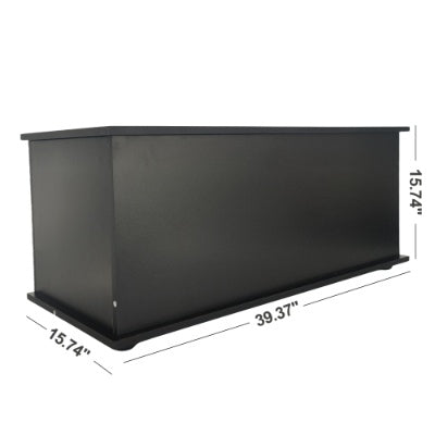 🧺 Large Bedroom Storage Cabinet – Antique Black