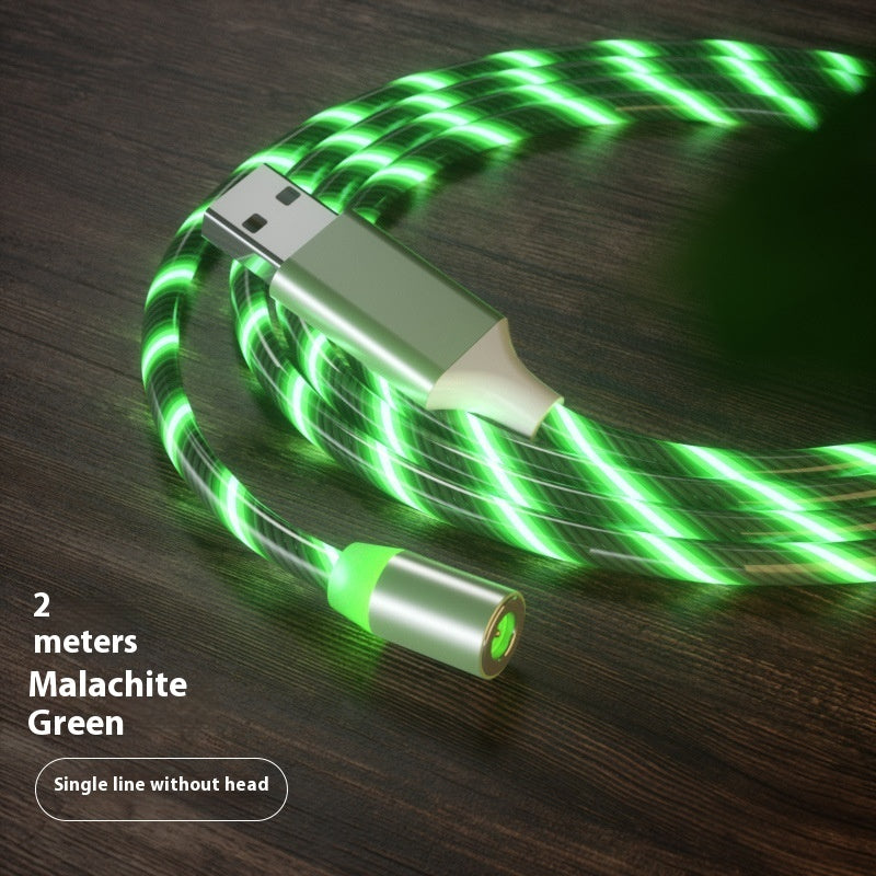 ⚡ LED Magnetic Fast Charging Cable for Smartphones – Micro USB / Type-C