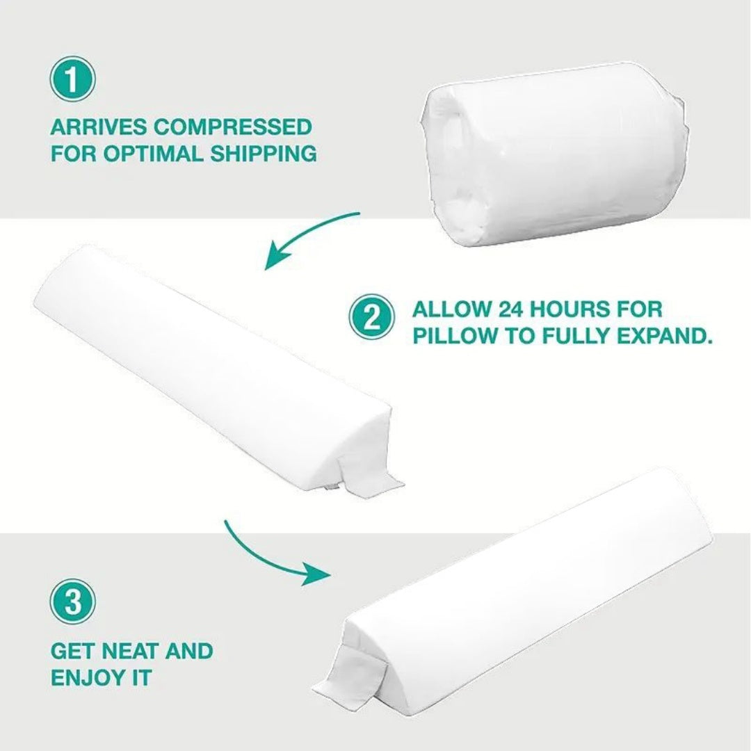 Woolen Fabric Gap Wedge-Shaped Pillow