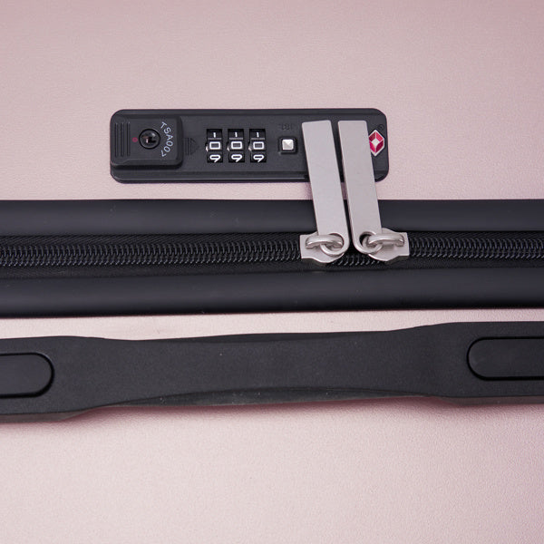 🧳 Three-in-One Vertical Striped Suitcase Set