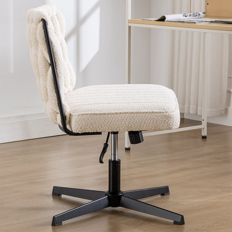 🪑 Minimalist Armless Office Desk Chair - Small Bedrooms and Dorms