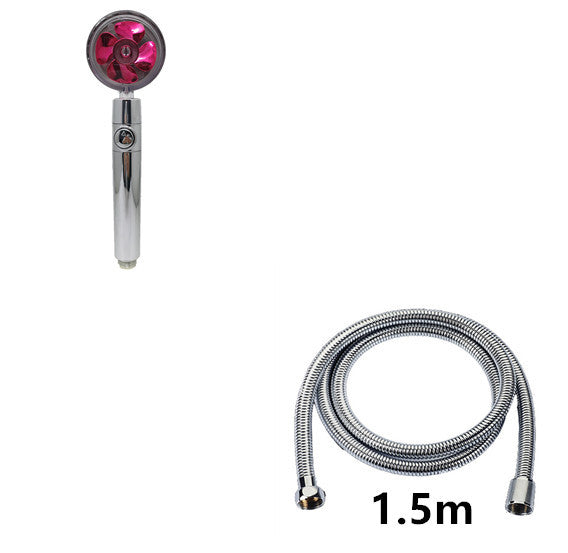 🚿  Propeller Driven Shower Head - High Pressure Handheld Shower Nozzle