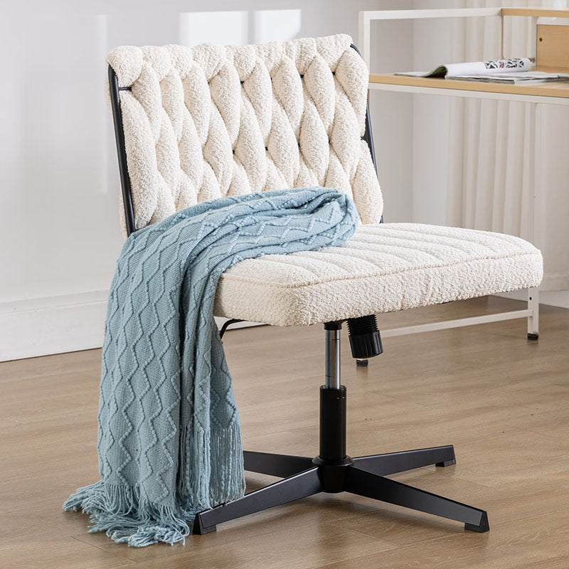 🪑 Minimalist Armless Office Desk Chair - Small Bedrooms and Dorms