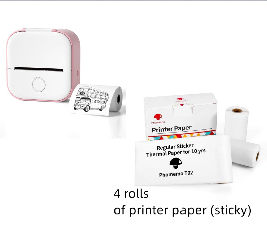 Phomemo T02 Mini Pocket Printer – Inkless Bluetooth Thermal Printer