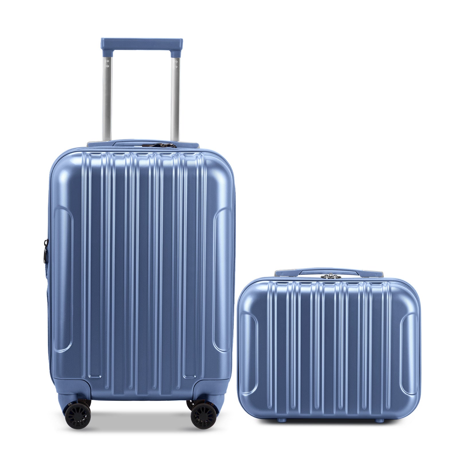 ✈️ Two-Piece Luggage Set – 20" Expandable Carry-On + 14" Travel Cosmetic Case
