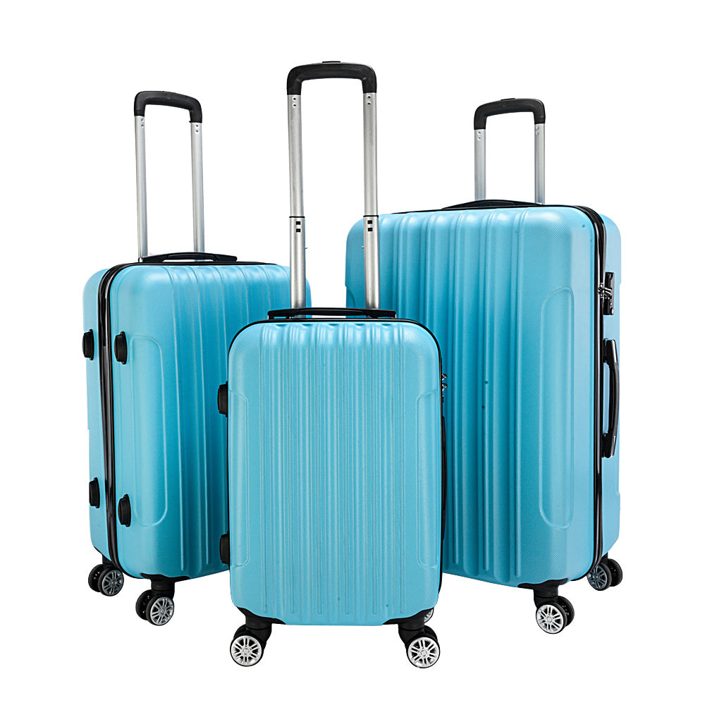 ✈️ 3-in-1 Blue Travel Luggage Set – Durable, Spacious & Stylish
