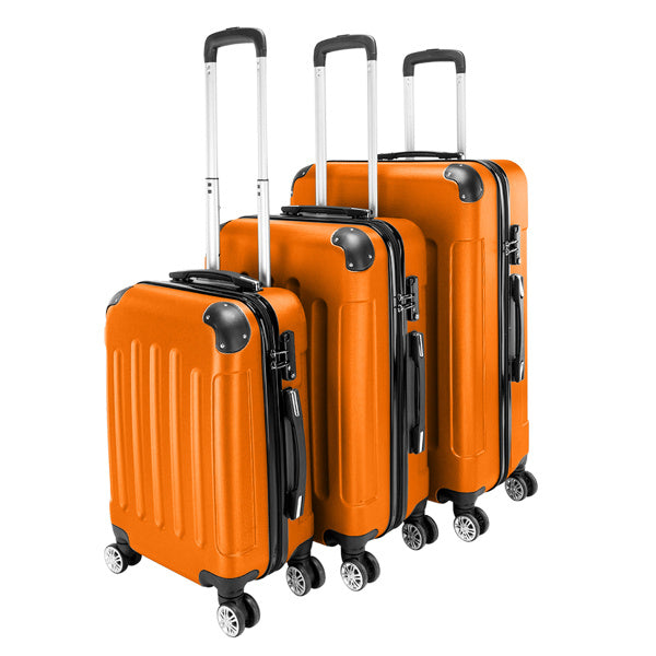 🧳 3-in-1 Lightweight ABS Trolley Case Set – 20" / 24" / 28"