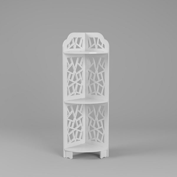 🌿 3-Tier Corner Storage Shelf – Waterproof, Space-Saving & Stylish