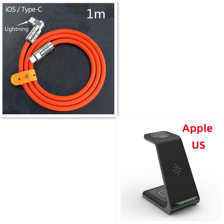 ⚡3-in-1 Wireless Charging Station – Fast Charger for Phone, Watch & Earbuds