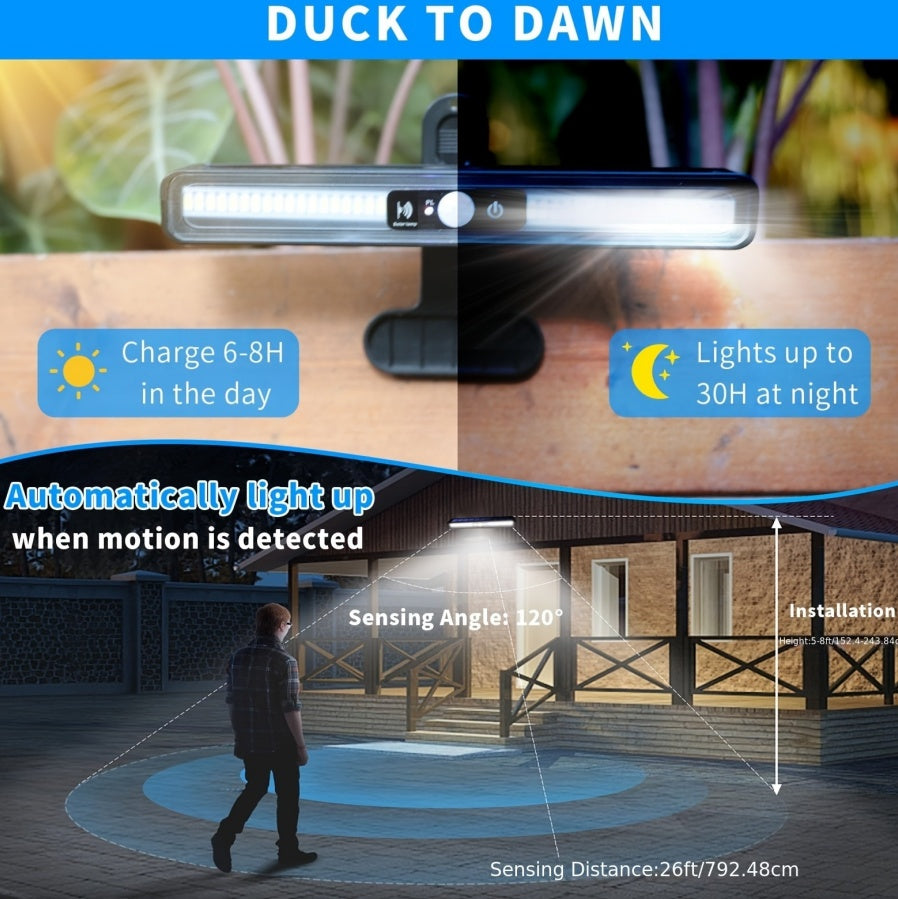 🔆 1-Pack Solar Outdoor Sensor Light – Ultra Bright, Weatherproof