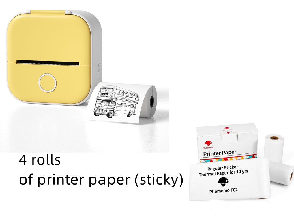 Phomemo T02 Mini Pocket Printer – Inkless Bluetooth Thermal Printer
