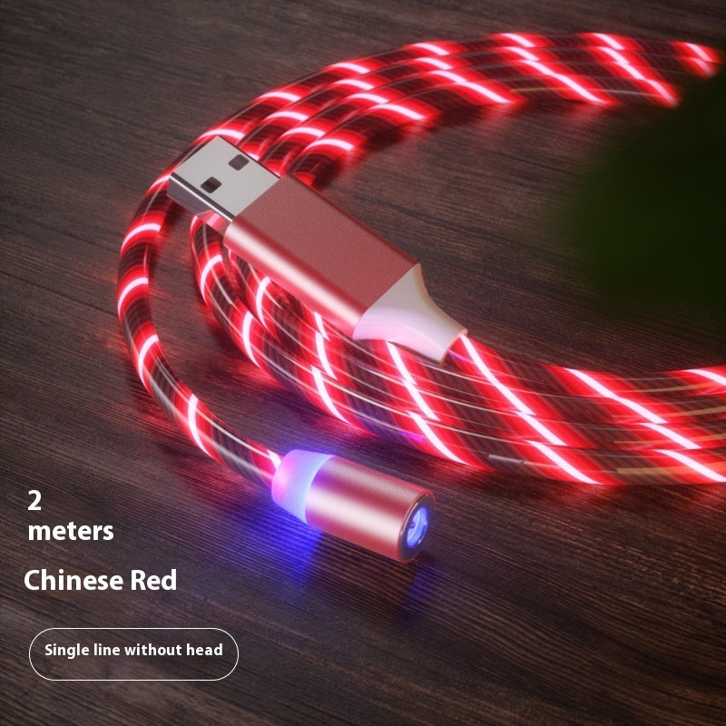 ⚡ LED Magnetic Fast Charging Cable for Smartphones – Micro USB / Type-C