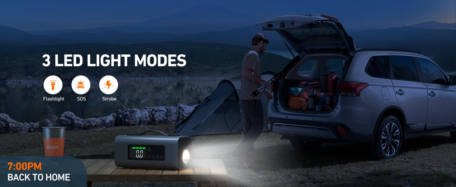 🚗 MF159 3-in-1 Jump Starter with Air Compressor & Air Pump