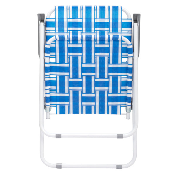 🌴 DEAL: Set of 2 Folding Beach Chairs – Blue & White Striped