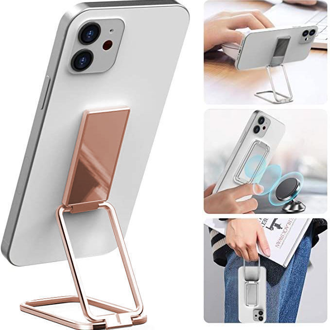 📱 Foldable Magnetic Phone Holder Ring – Retractable Stand