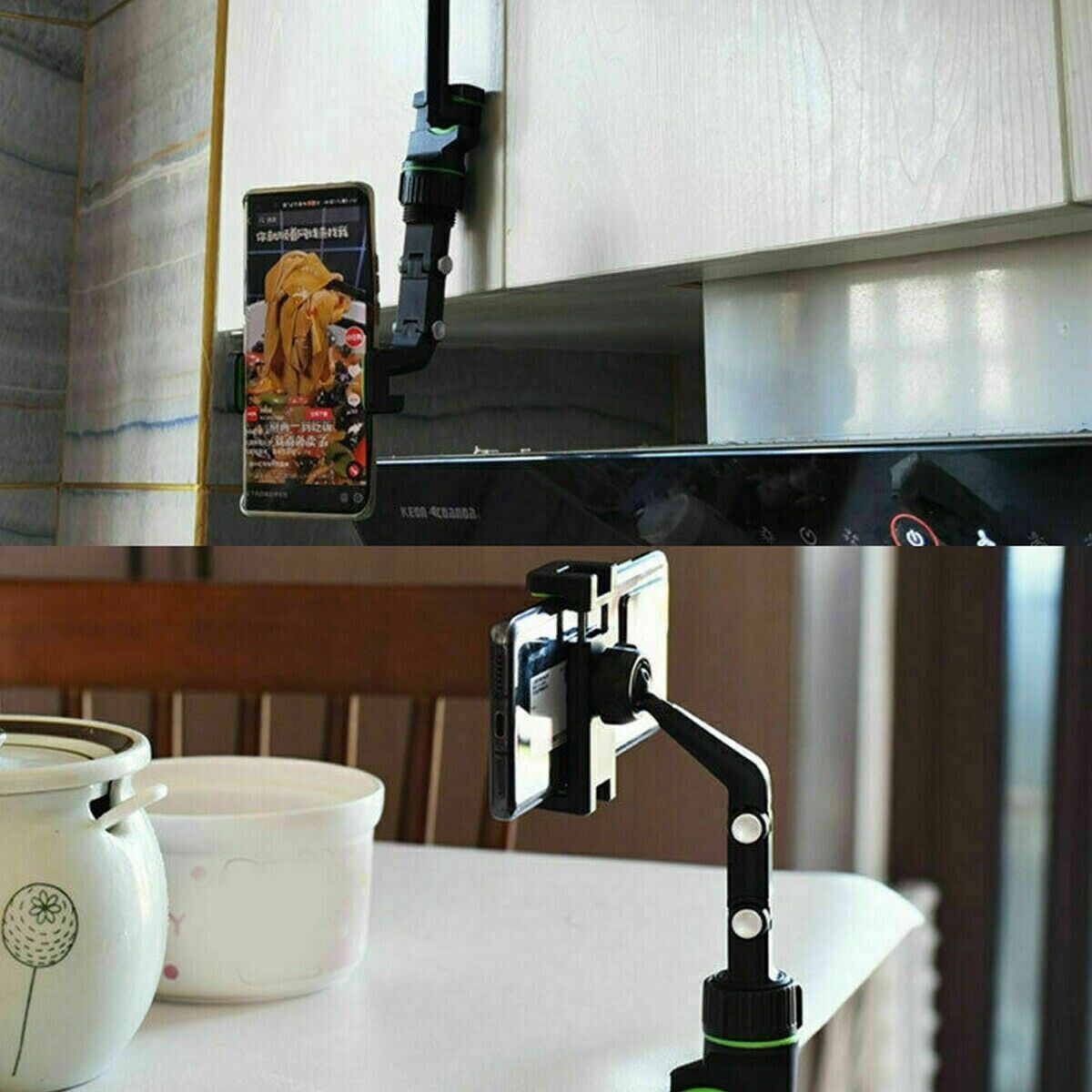 Adjustable Rearview Mirror Phone Mount