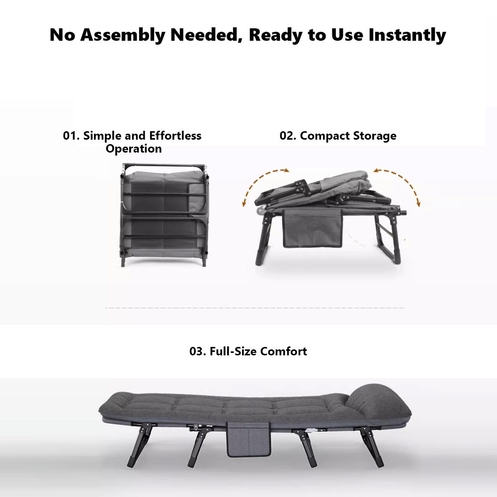 ATORPOK All-in-One Heavy Duty Camping Cot – 450 lbs Capacity
