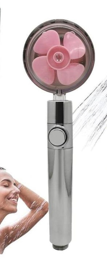 🚿  Propeller Driven Shower Head - High Pressure Handheld Shower Nozzle