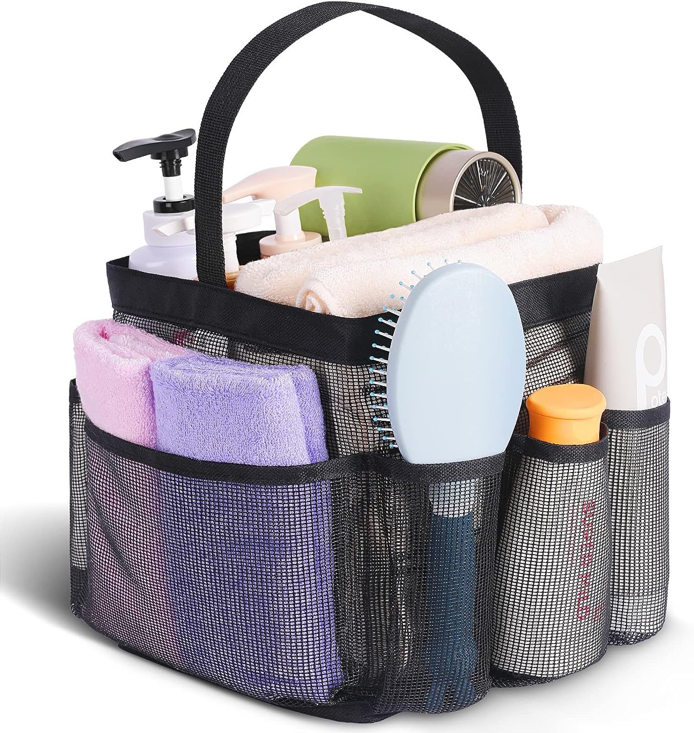 1 Pc Mesh Bath Storage Bag/Caddy – Foldable, Lightweight & Multi-Use