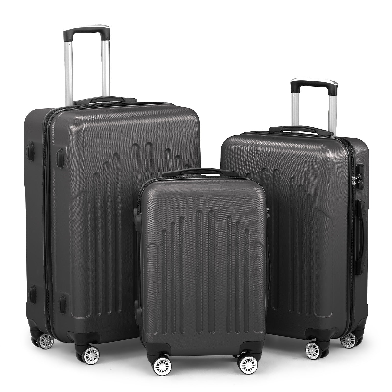 Three-In-One ABS+PC Hard Shell Luggage Set – 20", 24", 28"