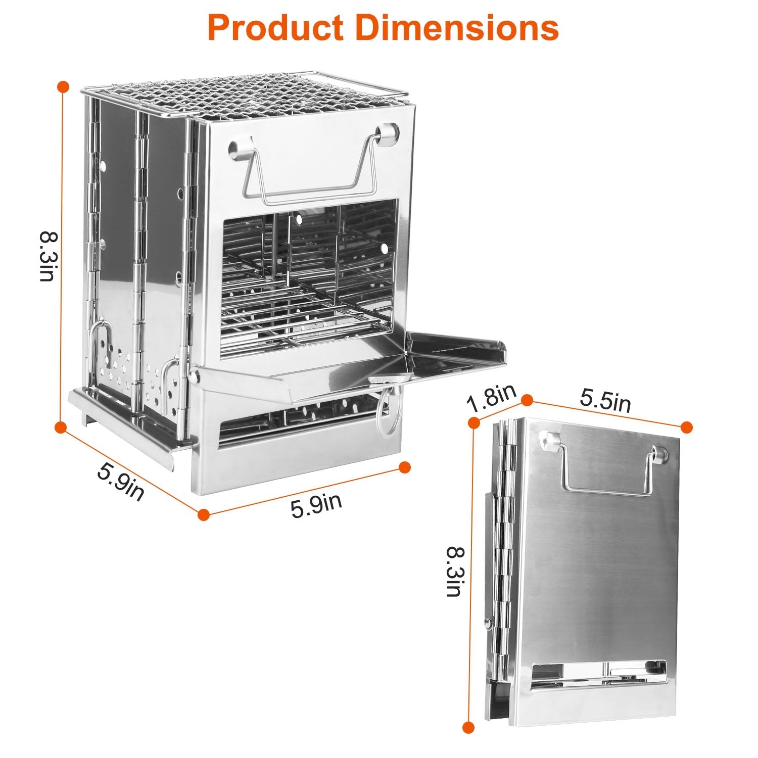 🔥 1Pc Portable Folding Backpacking Stove