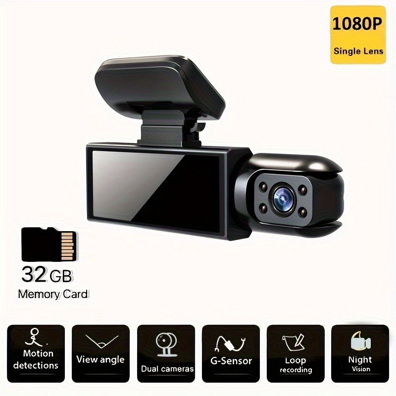 🎥 Dash Cam M8 with 32G Memory Card – Full Scene Adaptation, Full HD Recording