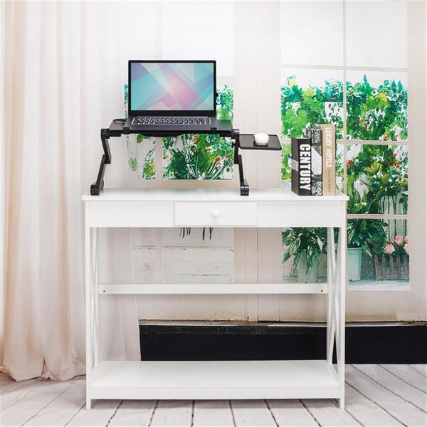 🖥️ Multi-Functional Folding Laptop Desk with Built-in Cooling Fan