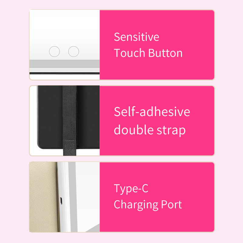 Car Makeup Mirror With Light Charging
