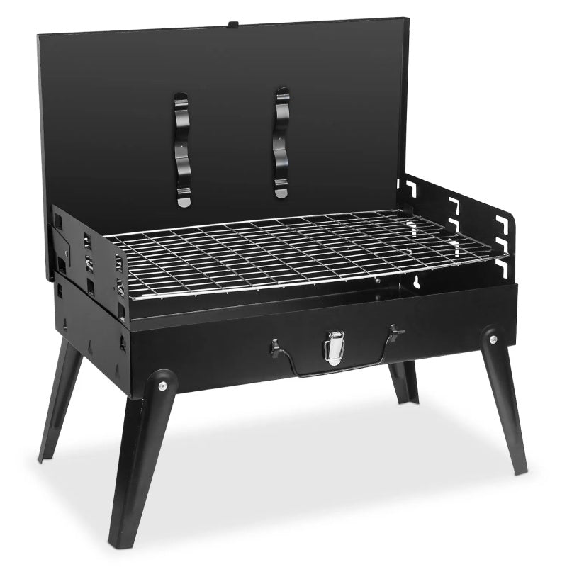 🔥 Portable BBQ Grill with 3 Adjustable Heights – Compact & Outdoor Ready