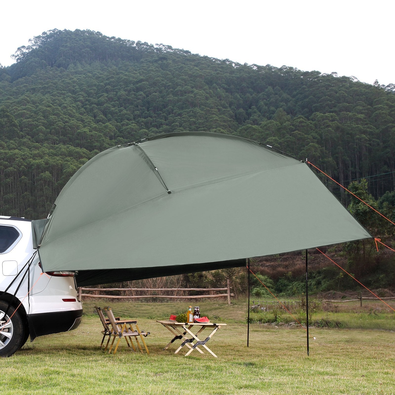 🌄 Vehicle Awning – Large Shade Coverage with Extended Side