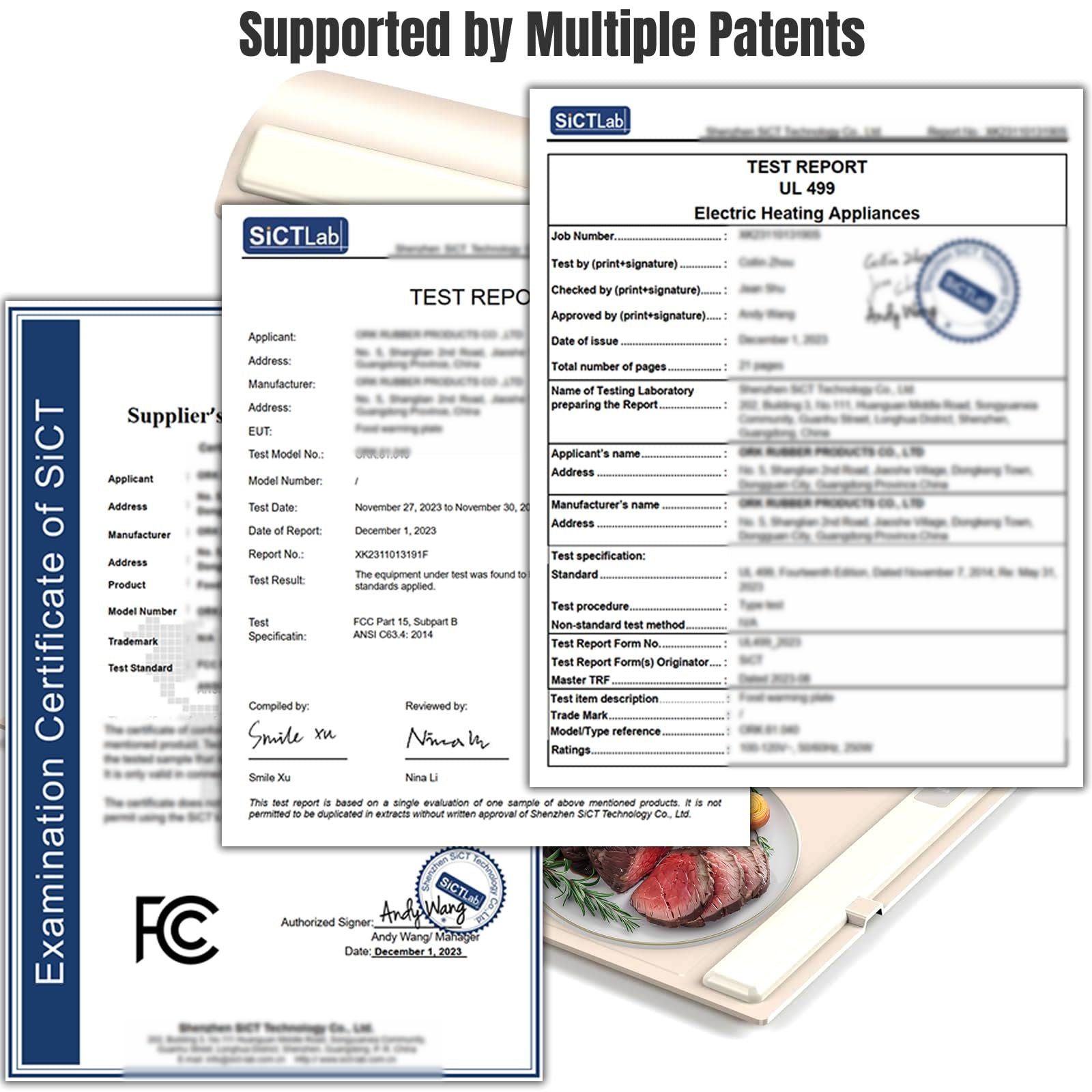 🔥 Food Warming Mat – Foldable Electric Warming Tray with 3 Heat Settings