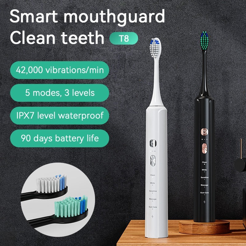 Portable Electric Toothbrush – Compact, Travel-Friendly Design with Long-Lasting Battery