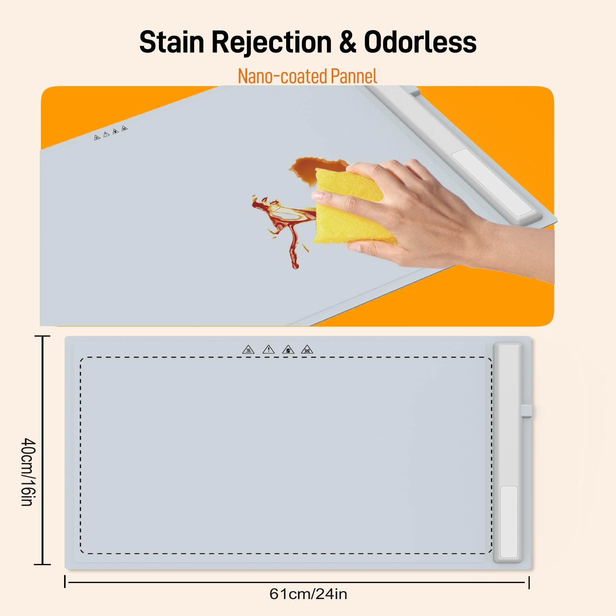 🔥 Food Warming Mat – Foldable Electric Warming Tray with 3 Heat Settings