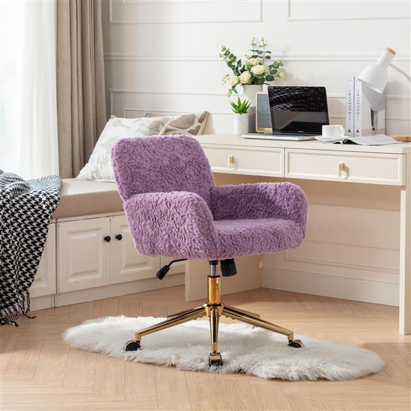 Luxury Office Chair with Cozy, Wool Type Fabric