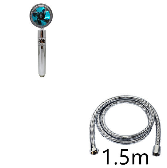 🚿  Propeller Driven Shower Head - High Pressure Handheld Shower Nozzle