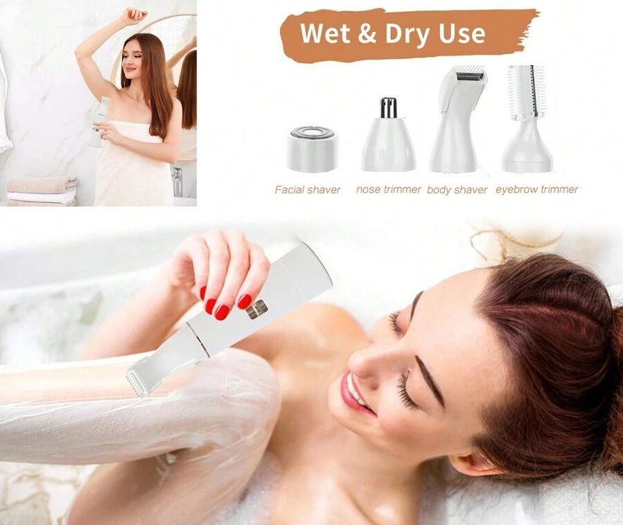 4-in-1 Electric Facial & Eyebrow Hair Remover