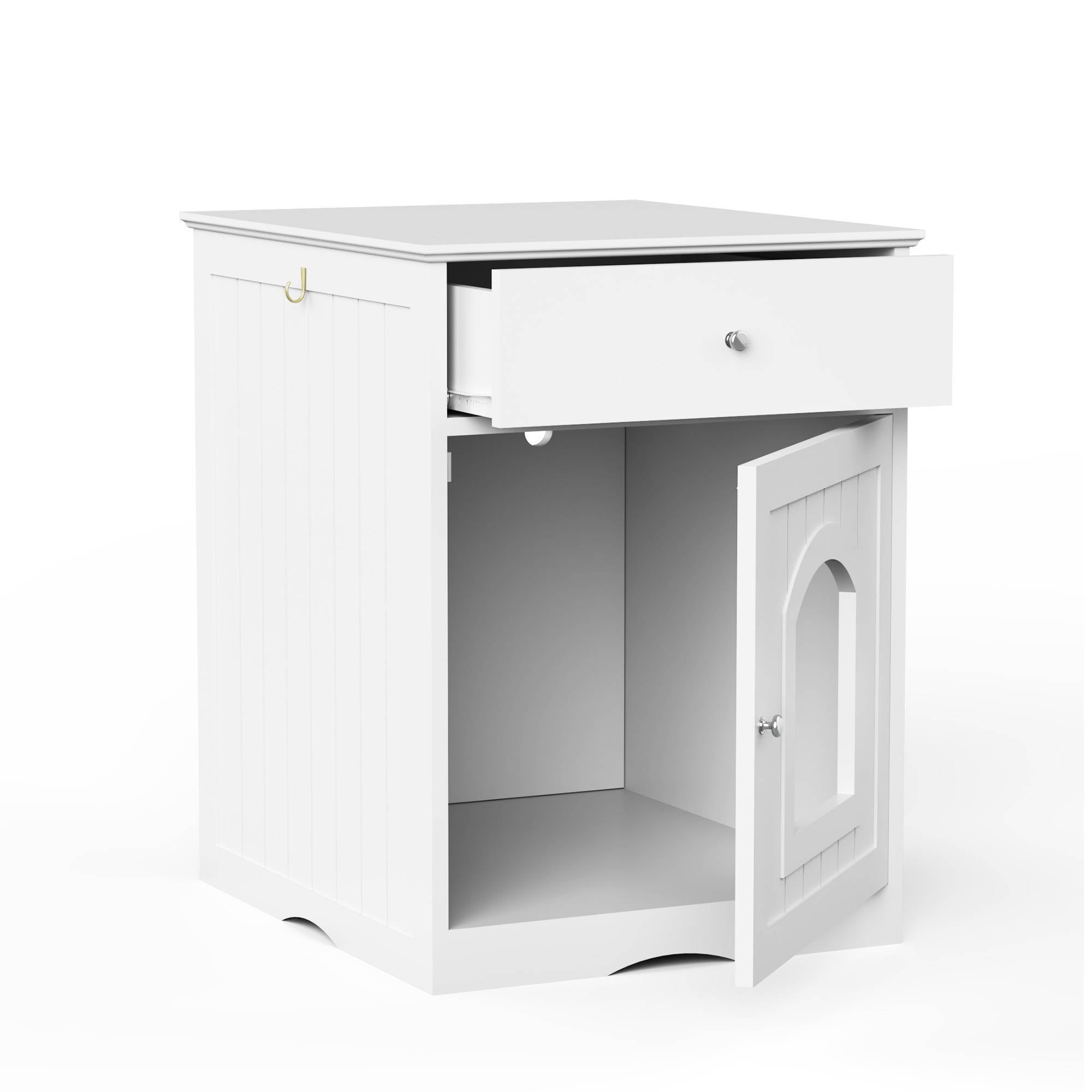 🐾 Modern Cat Litter Box Enclosure with Drawer