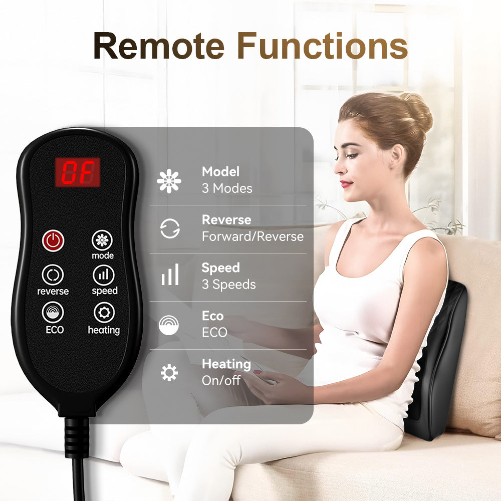 🌀 Waist & Back Full Body Heated Massager – For Neck, Shoulders & Back with 3 Massage Modes