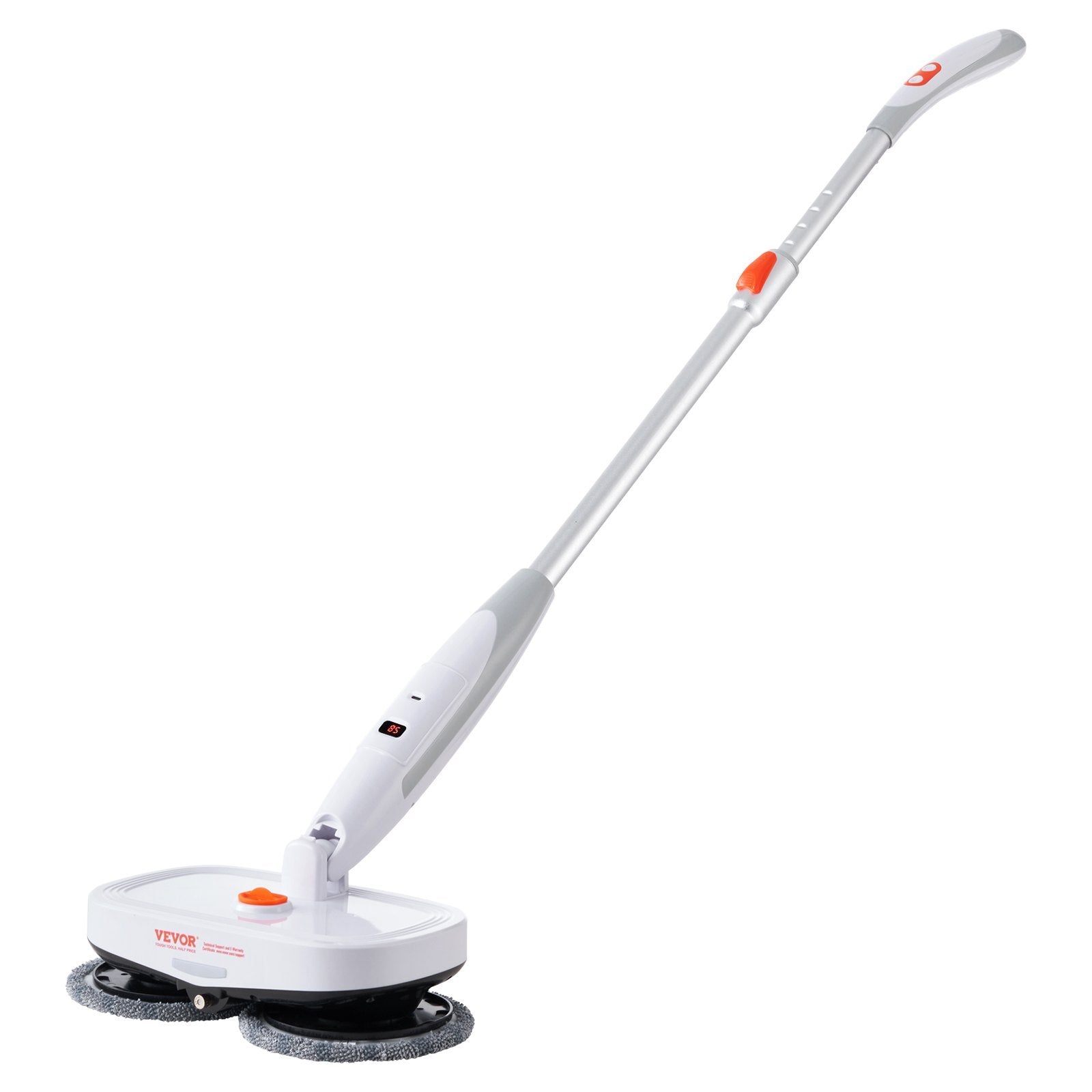 VEVOR Cordless Electric Mop - Dual Spin Mop with LED Light