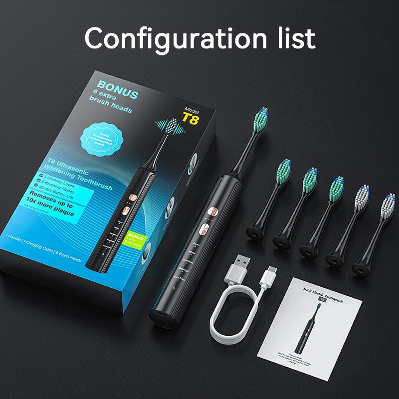 Portable Electric Toothbrush – Compact, Travel-Friendly Design with Long-Lasting Battery