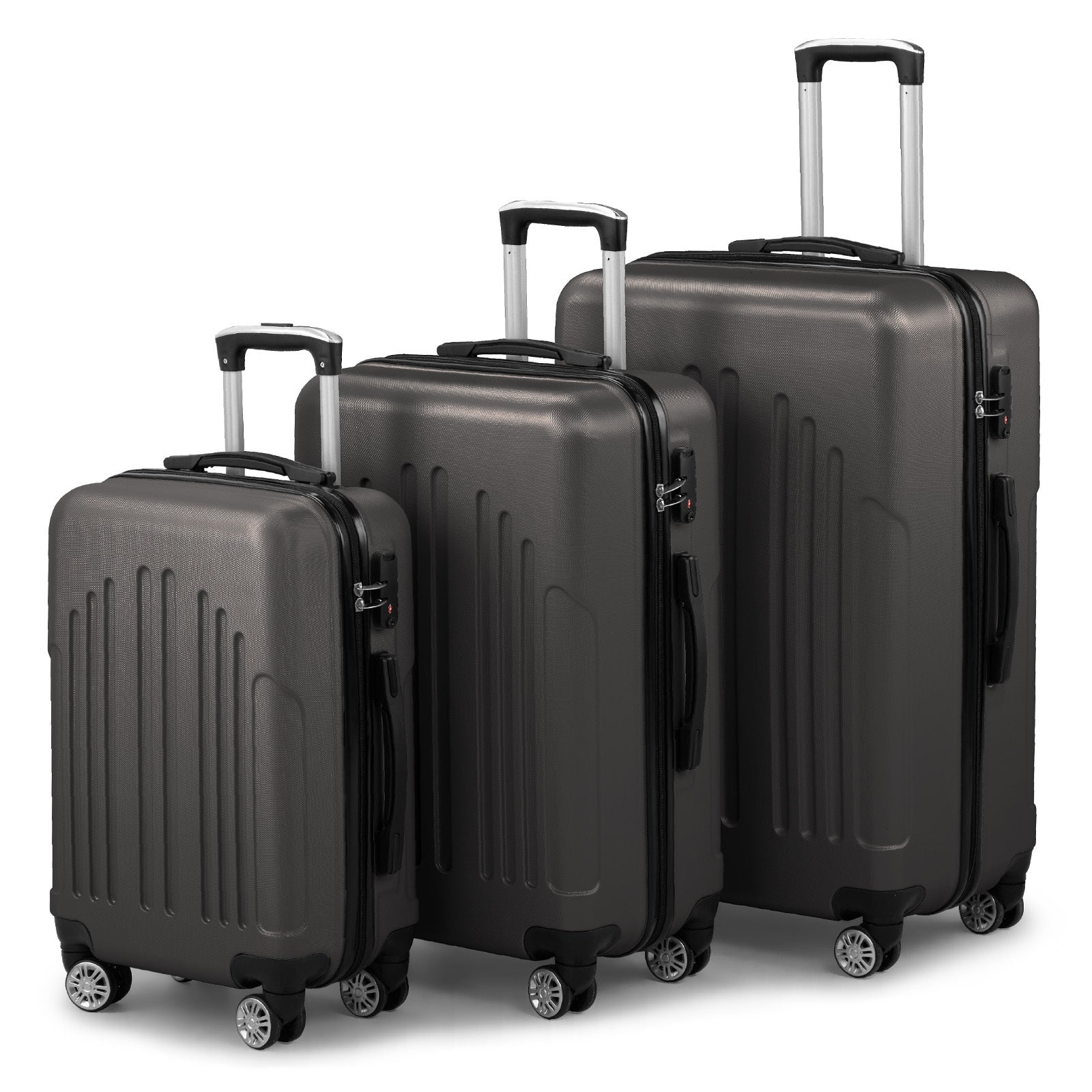 Three-In-One ABS+PC Hard Shell Luggage Set – 20", 24", 28"