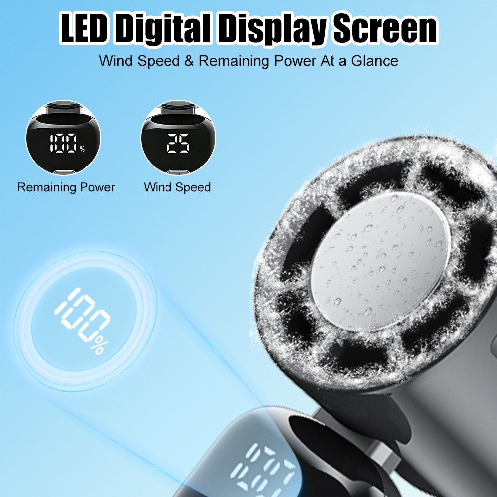 ❄️ Handheld Fan with Ice Cooling – Rechargeable High-Speed Personal Cooling Fan