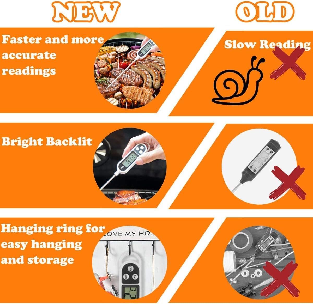 Grilljoy 24PCS BBQ Grill Tools Set with Meat Thermometer & Injector – Heavy-Duty Stainless Steel