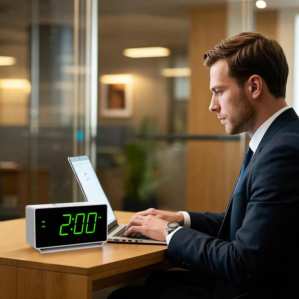 ⏰ ITOMA 222 Digital Alarm Clock – Dual Alarms, Temperature Display & More