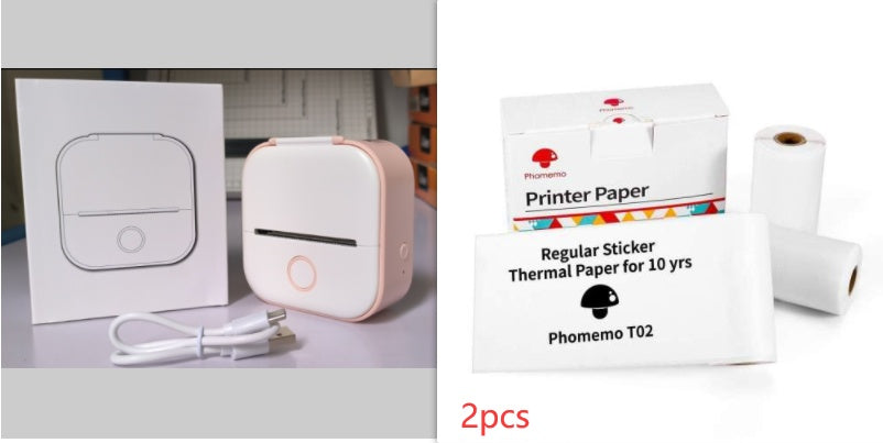 Phomemo T02 Mini Pocket Printer – Inkless Bluetooth Thermal Printer