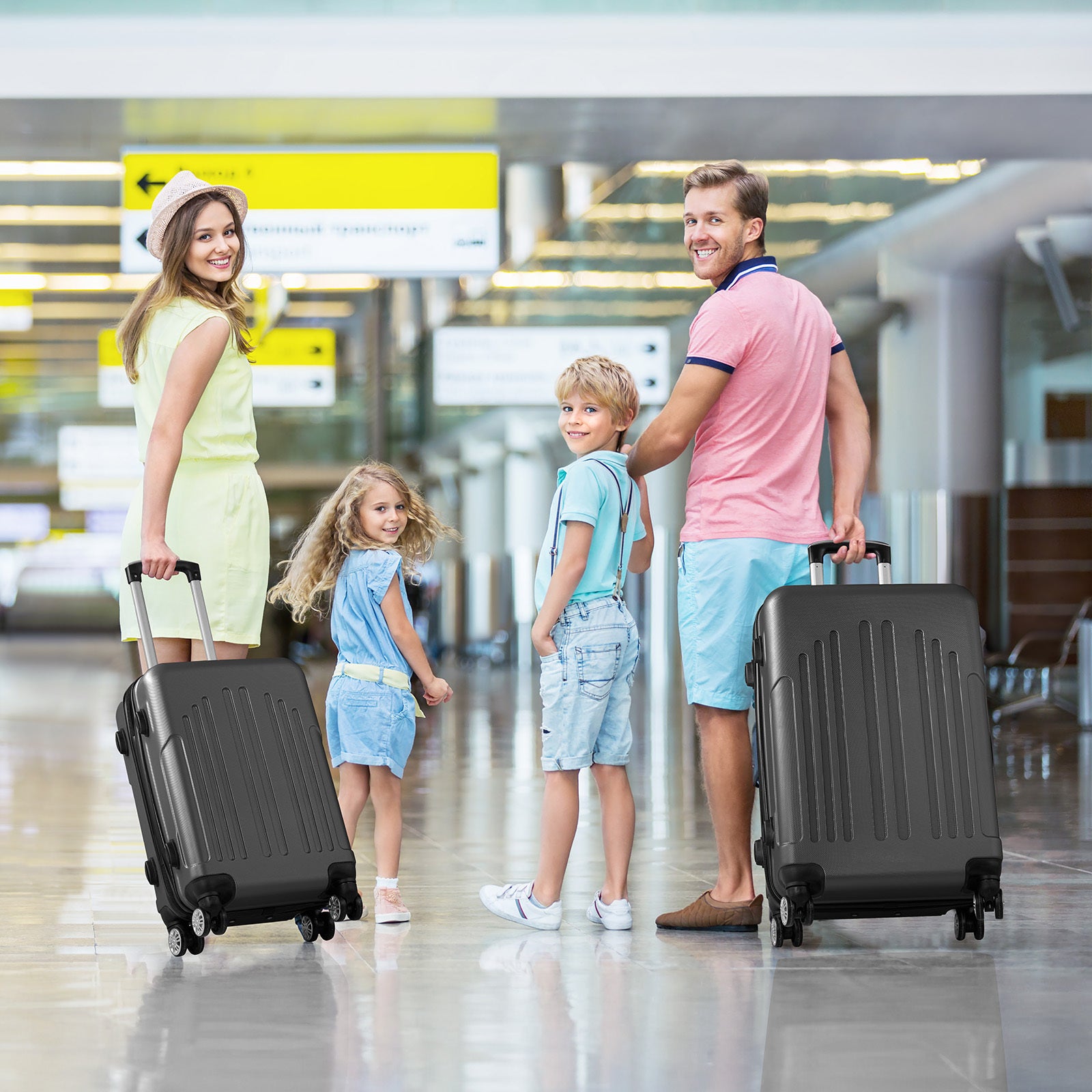 Three-In-One ABS+PC Hard Shell Luggage Set – 20", 24", 28"