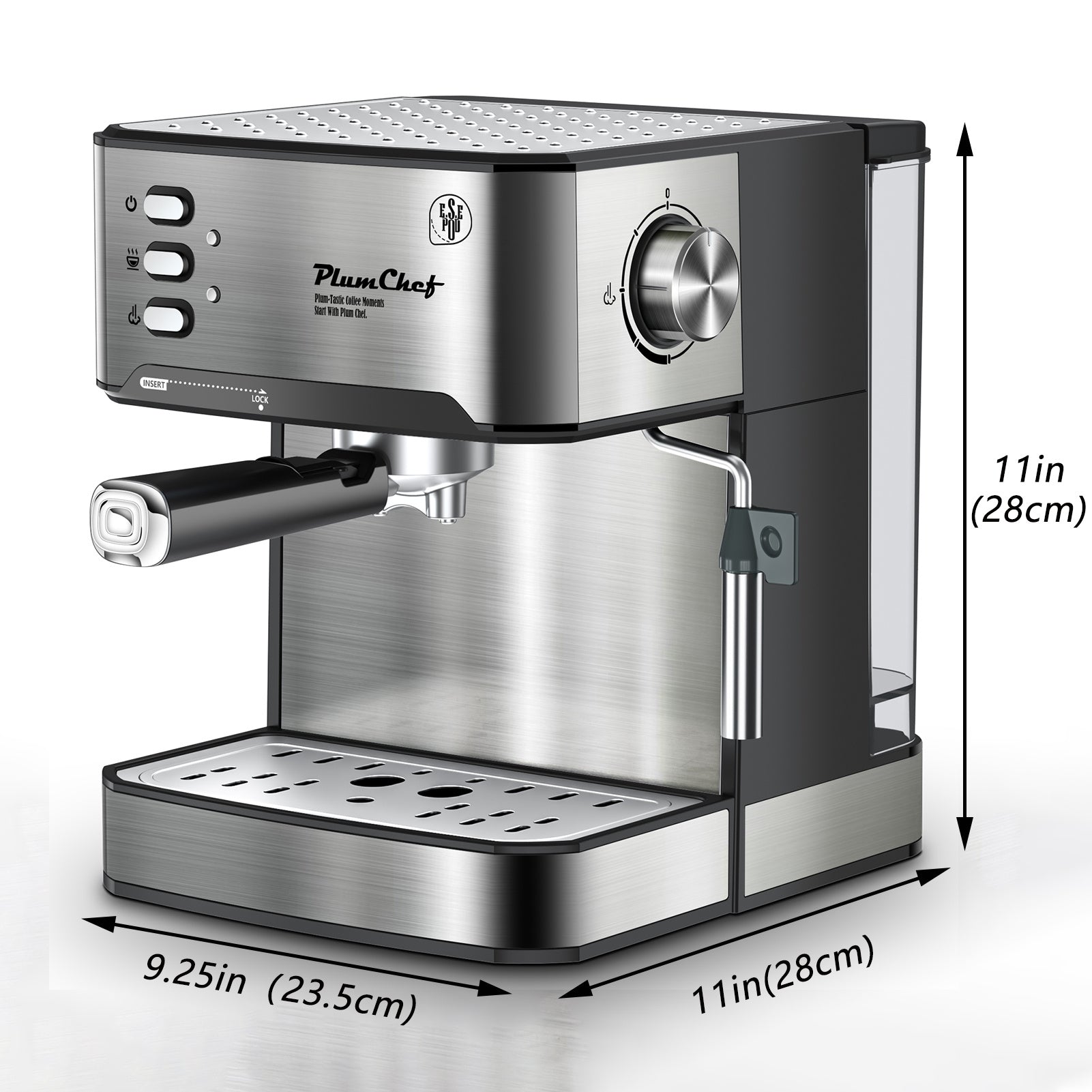 ☕ Vintage-Style 20-Bar Espresso Machine – Customizable Coffee, Professional Results