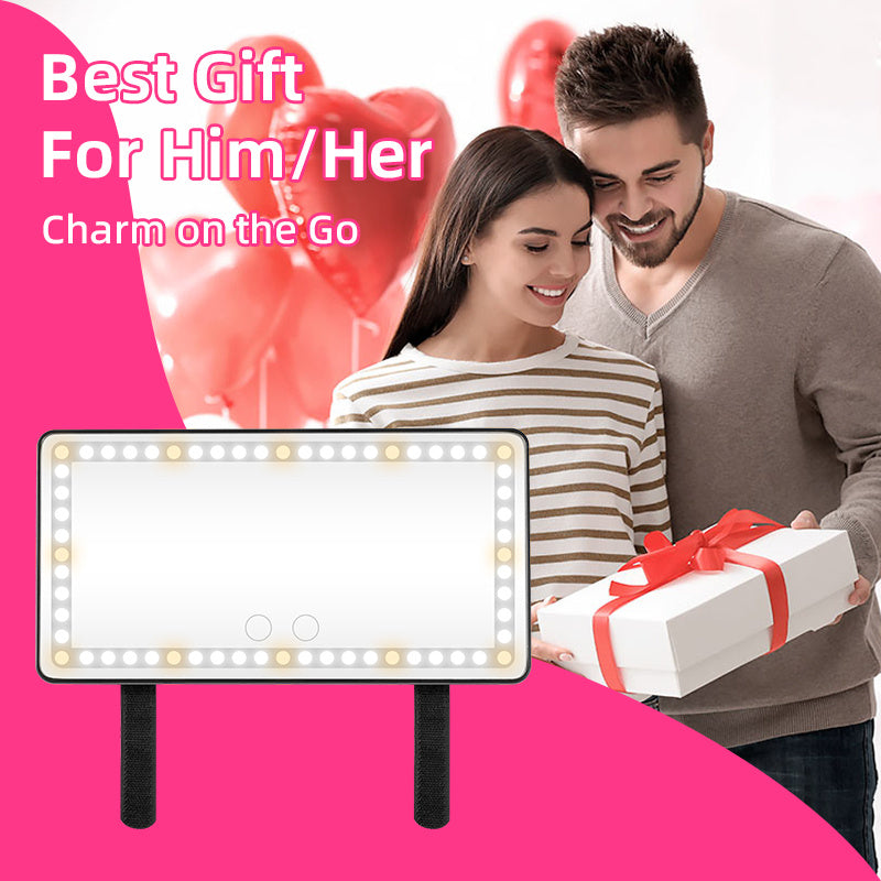 Car Makeup Mirror With Light Charging